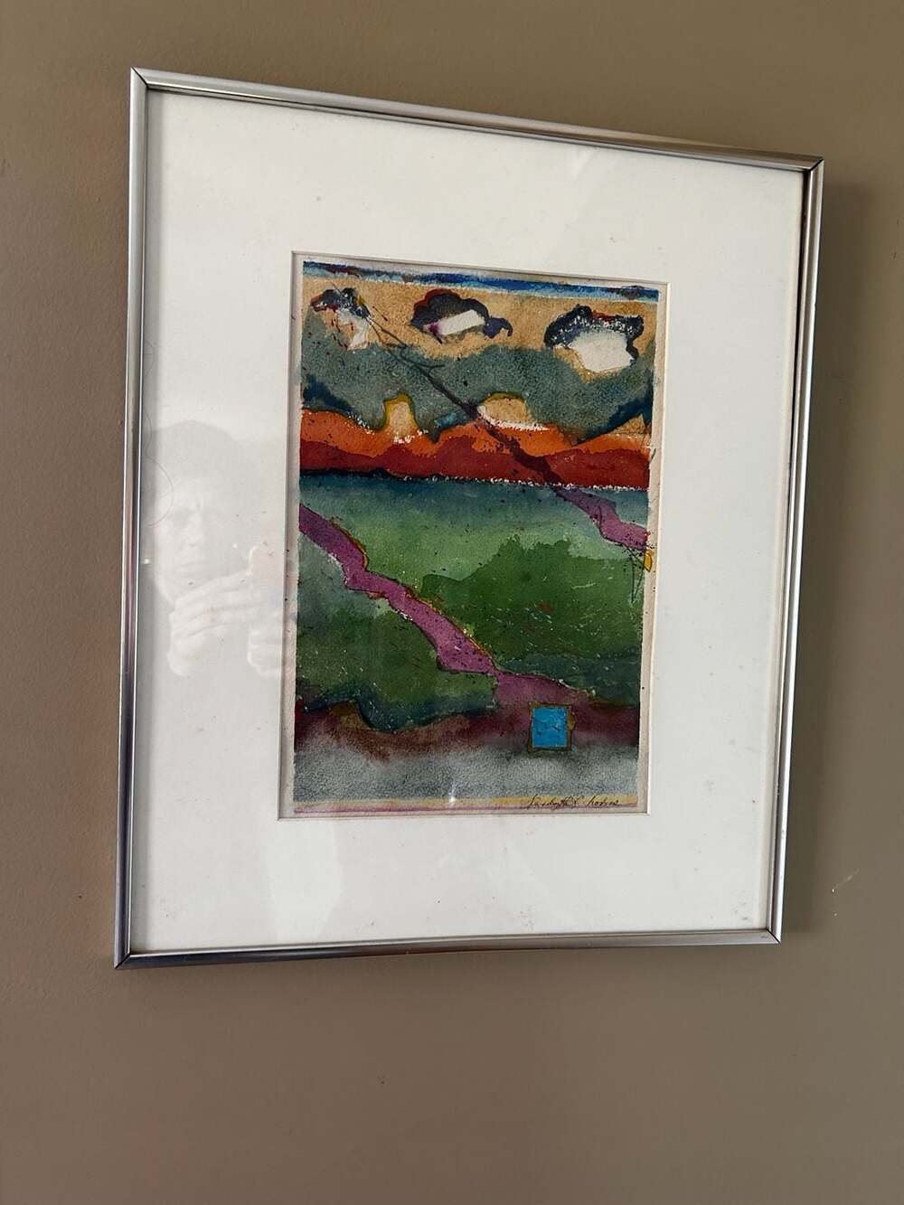 Wendyth L. Thomas Original Watercolor Painting Titled Landscape Untitled II
